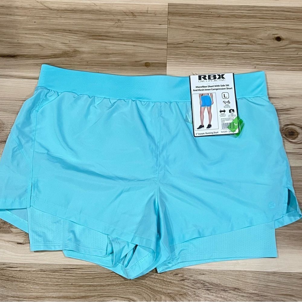 NEW RBX Short With Side Slit and Inner Compression Shorts Women’s Large